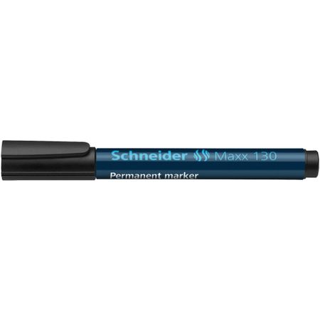 Marker permanent Schneider 130, varf rotund, 1-3 mm, Negru
