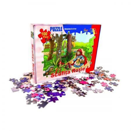 Puzzle 100 piese Scufita Rosie