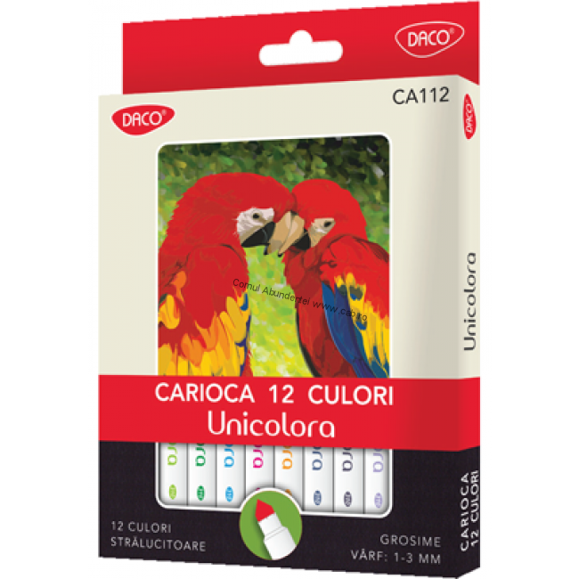 Carioca Unicolora Daco 12 culori