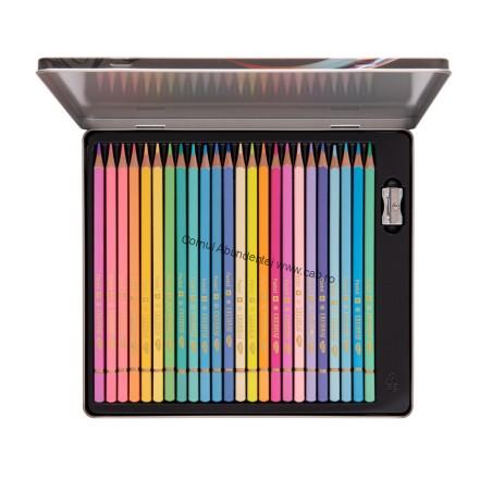Creion color 24c pastel, cutie metalica, DACO