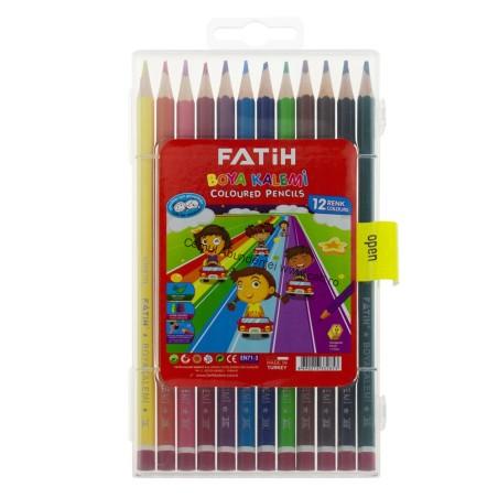  Creion color 12c, cutie plastic, FATIH