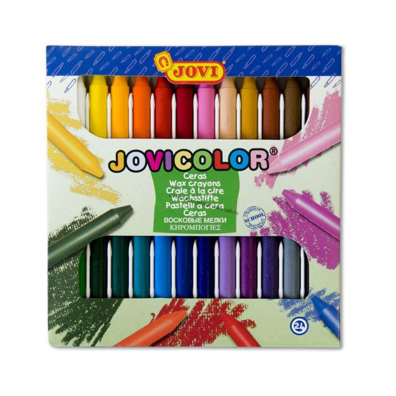 Creioane cerate JOVICOLOR 24 culori/set
