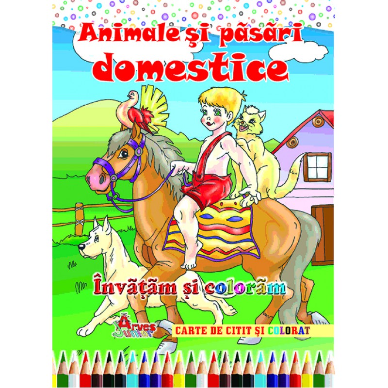 Învățăm și colorăm ANIMALE ȘI PĂSĂRI DOMESTICE