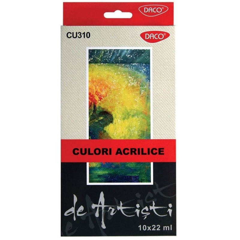 Culori acril 10 culori, 22 ml, Artist DACO