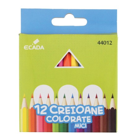 Creion color 12 culori mici ECADA