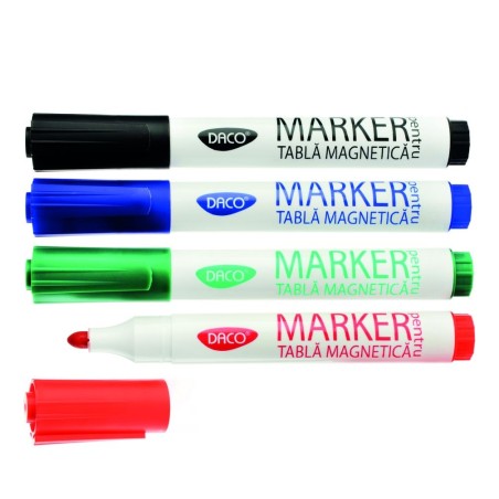 Set 4 markere tabla magnetica, DACO