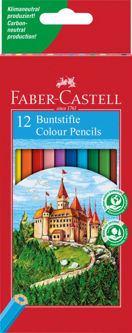 Creioane colorate Faber-Castell, set 12