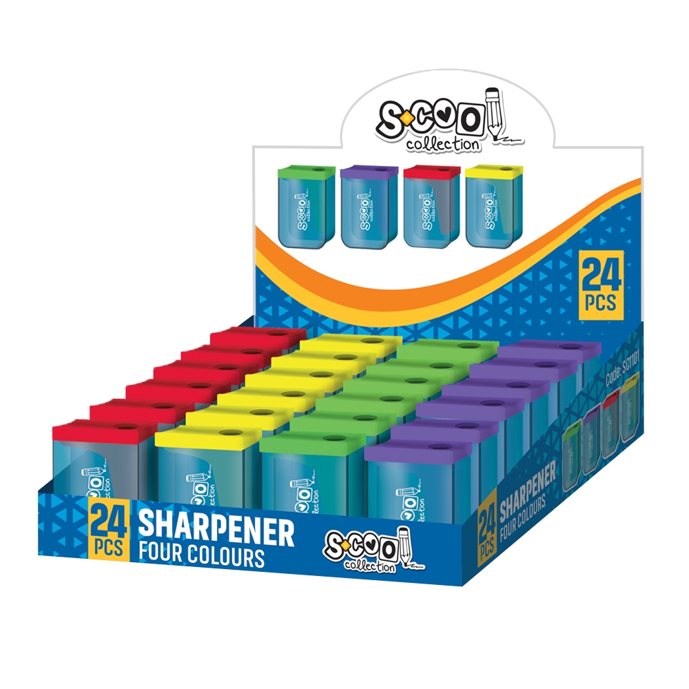 Ascutitoare cu container, 24 buc/display 
