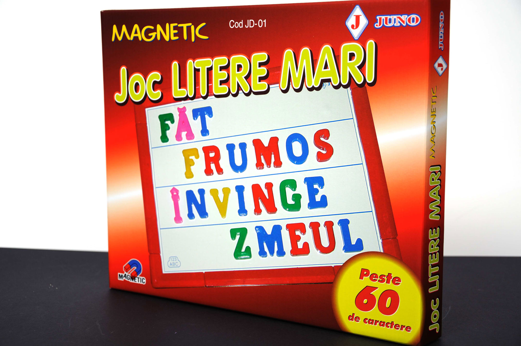 Joc didactic - litere magnetice (în cutie)
